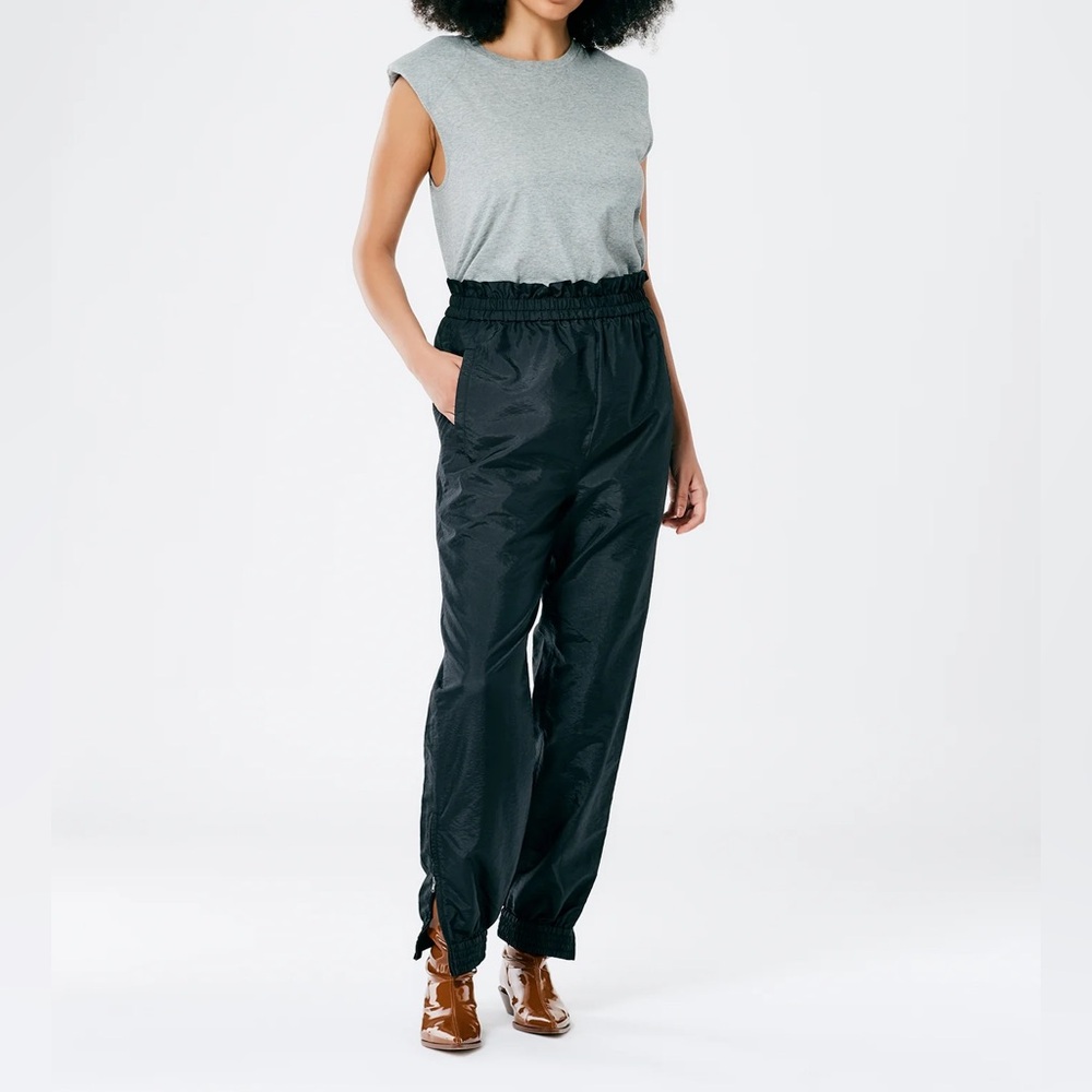 TIBI crispy nylon paper bag Felix jogger, S